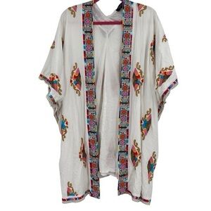 Anthropologie RD&Koko Embroidered Embellished Kimono